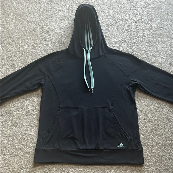 Ladies Adidas Charcoal Hoodie - Picture 1 of 9